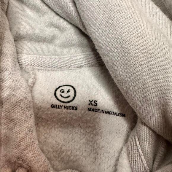 Hollister Gilly Hicks Grey Zip Up Hoodie Super Soft & Comfy Lightweight Size XS - Picture 4 of 4